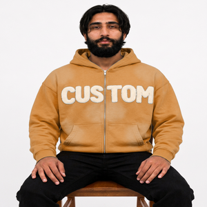 Sudadera con capucha estilo streetwear desgastado para hombre, lavado vintage personalizado, de gran gramaje, producción de marca, para compradores estadounidenses - Product Image 6