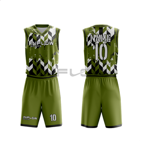 Ensemble de maillot de basket-ball Inflow Sports, violet, col en V, sans manches, évacuation de l'humidité, adulte, unisexe, impression sublimée - Product Image 5