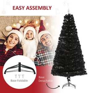 Albero di Natale Artificiale Ecologico Preilluminato a Forma di Stella, 210cm, con Luci LED e Base Personalizzabile - Product Image 6