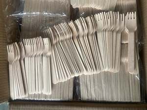 Juego de Cubiertos Desechables de Madera al por Mayor - Utensilios Biodegradables Ecológicos para Fiestas, Incluye Cucharas, Tenedores y Cuchillos - Product Image 4