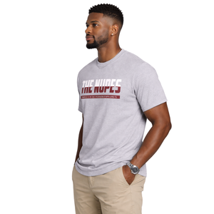 Kappa Alpha Psi The Nupes DriFit T-shirt à manches courtes gris chiné, vêtement de fraternité grecque avec coupe athlétique et évacuation de l'humidité - Product Image 3