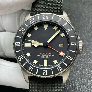 Reloj Mecánico Automático GMT para Hombre, Caja de Acero Inoxidable de 42 mm, Correa de Nailon, Esfera Luminosa, Ventana de Fecha, Cristal de Zafiro, Deportivo, de Buceo - Product Image 2
