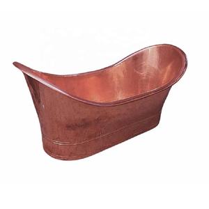 อ่างอาบน้ำทำด้วยมืออ่างอาบน้ำทองแดงแข็งสุดหรูสำหรับห้องน้ำ - Product Image 4