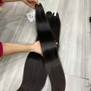 Extensiones de Cabello Natural Liso Altamente Recomendadas, Cabello Virgen Vietnamita Sin Procesar, Doble Trama, Gran Stock - Product Image 1