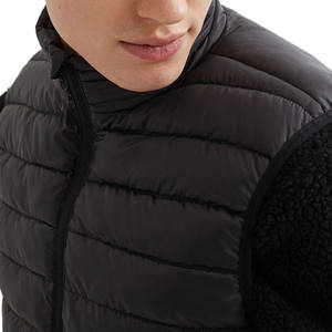 Chaleco acolchado para hombre, de lona, con cremallera, antiarrugas, de secado rápido, talla grande, chaqueta cálida para invierno - Product Image 3