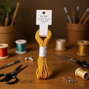 Cordoncino Intrecciato Dorato Ilan 4mmx5M per Lavori Artigianali - Product Image 3