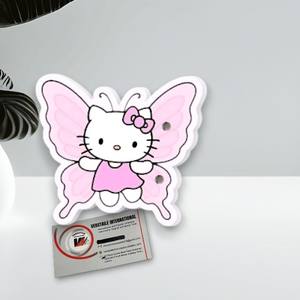 ขนตาปลอมอะคริลิคแม่เหล็กทรงรูปหัวใจรูปไข่ลายผีเสื้อน่ารักแบบปรับแต่งได้ ลายเฮลโลคิตตี้ รักษาสิ่งแวดล้อม ใช้ซ้ำได้ - Product Image 2