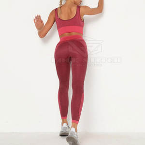 SHEZALI INDUSTRY 2026 Conjunto de Yoga sin Costuras Transpirable de Alta Calidad al por Mayor para Mujer, Personalizable Frontalmente, OEM, 2 Piezas, Spandex/Poliéster - Product Image 3