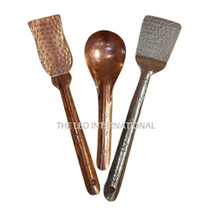 Ensemble de couverts en acier inoxydable miroir avec manches en bois, couteaux, cuillères et fourchettes, pour décoration de mariage - Product Image 4