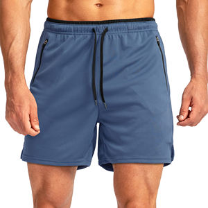 กางเกงวิ่งขาสั้นสำหรับผู้ชาย ฟิตเนส 100% โพลีเอสเตอร์ ปรับแต่งโลโก้ สติ๊กเกอร์ สี ลวดลาย ดีไซน์เฉพาะตัว กางเกงวิ่งขาสั้นผู้ชาย - Product Image 4