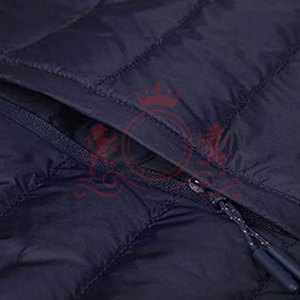 <b>Smart</b> Casual Puffer <b>Jacket</b> Quilted Warm Outerwear High Neck Full Zip Minimal Design <b>For</b> <b>Men</b> - Product Image 5