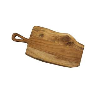 Planche à découper en bois d'acacia brun, planche à découper de cuisine pour la viande, le fromage, les charcuteries, le pain, plateau de service - Product Image 3