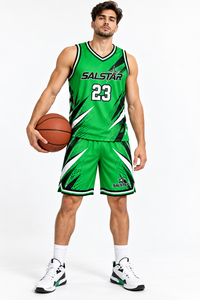 Conjunto de Uniforme de Baloncesto Verde Sublimado Personalizado para Hombre, Jersey y Pantalones Cortos de Baloncesto de Poliéster Premium, Fabricante de Ropa Deportiva para Equipos - Product Image 3