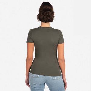 Camisetas de mujer de secado rápido, alta calidad, 100% algodón, camisetas de mujer lisas, transpirables, de manga corta, camisetas de mujer personalizadas - Product Image 2