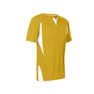 เสื้อฟุตบอลชาย สีเขียวขาว คอวี แขนสั้น ระบายอากาศได้ดี ป้องกันแสงแดด UPF 50+ ผลิตจากโพลีเอสเตอร์ รับสั่งทำสำหรับทีม - Product Image 5