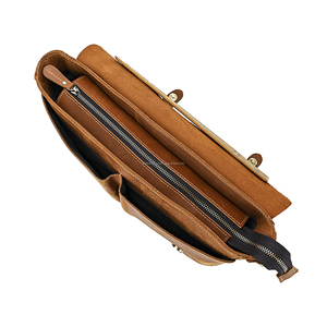 Maletín de Cuero Vintage para Hombre, Bolsa de Mensajero para Oficina y Portátil con Personalización de Marca Privada OEM - Product Image 5