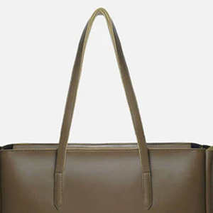 Sac à main de voyage tendance pour femme en cuir véritable avec fermeture éclair, grand format, à porter en bandoulière, vente en gros - Product Image 5