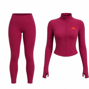 Conjunto de Pantalones de Yoga sin Costuras Personalizados para Mujer, Conjunto Deportivo y de Fitness con Bloques de Color, Chaleco para Correr, Leggings de Cintura Alta con Forma de Durazno - Product Image 5