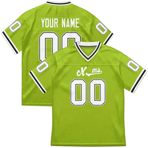 Camiseta de Fútbol Americano con Cuello en V, Impresión por Transferencia de Calor, Malla Transpirable 100% Poliéster, Tirantes en T, Manga Corta, Nombre del Equipo Personalizado - Product Image 2