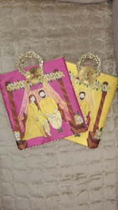 Bolsa de Regalo para Boda con Diseño de Mehendi, Bolsa de Regalo para Invitados con Asa, para Haldi, Sangeet, Nikkah, Dholki, Regalo de Bienvenida para Bodas - Product Image 3