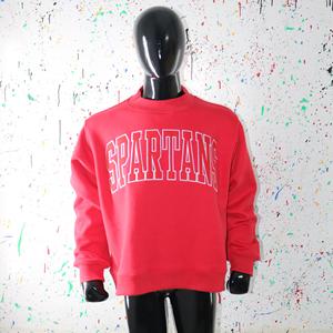 Sudadera SPARTANS RED con Cuello Alto, 100% Rojo, Apliques Bordados, Cuello Ancho, URBAN PRODUCTIONS - Product Image 6