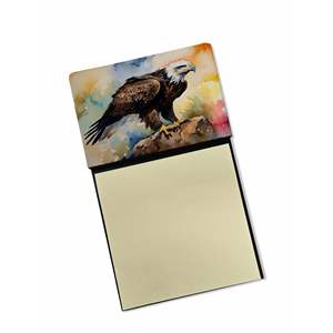 Dispensador recargable de almohadillas de notas autoadhesivas Eagle con blocs de notas, nuevos y convenientes Accesorios de escritorio en blanco, soporte para tarjetas y notas - Product Image 1