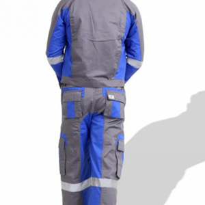 Cotton Workwear Coveralls Multi-Pockets Jumpsuits Safety Hi-Vis Work <b>Overalls</b> for <b>Construction</b> Mechanic Industrial Oil Gas - Product Image 6