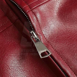 Customized Design Your Own Men's Winter Plus Size Leather <b>Racer</b> <b>Jacket</b> High Quality Breathable Fabric with Custom Colors & Logo - Product Image 3