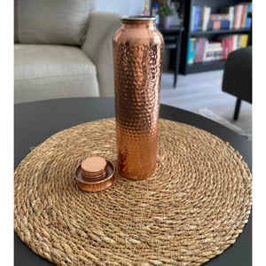 Botella de Agua Potable de Cobre de Alta Calidad, Diseño Martillado, Acabado Brillante, Ecológica, para Bebidas al Aire Libre - Product Image 4