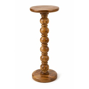 Support pour plantes en bois d'acacia |   Design traditionnel |   Décoration d'intérieur/extérieur artisanale, écologique, durable et légère | - Product Image 1