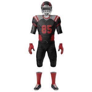 Fournisseur direct d'usine, uniforme de football américain pour jeunes en polyester à sublimation intégrale multicolore, ensemble de maillots de football - Product Image 1
