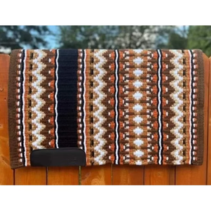 Tapis de selle Western haut de gamme 34x42 en laine, tissé à la main en laine de Nouvelle-Zélande, coupe profilée, évacuation de l'humidité, pour l'équitation - Product Image 3