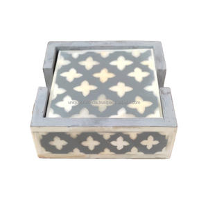 Juego de posavasos de té con incrustaciones de hueso personalizado de lujo hecho a mano seguro para artesanía india uso en el hogar Mantel y almohadilla - Product Image 6