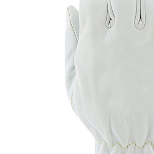 Wholesale <b>Men</b> Industrial White Cowhide Cow Hide Anti-Slip Welding Construction Cut Heat Proof <b>Leather</b> Driver Work <b>Gloves</b> - Product Image 5