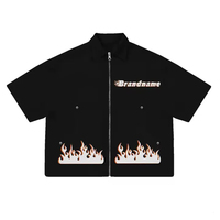 Logo personnalisé, hommes, surdimensionné, manches courtes, décontracté, léger, toile, séchage rapide, streetwear, été, OEM, en gros