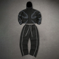 Maßgeschneiderte Taslan-Windjacke aus Polyester für Modemarken mit individuellen Logo-Optionen im Großhandel.