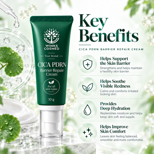 WINKS COSMED Crème réparatrice de barrière à la Centella, PDRN, acide hyaluronique et vitamine B5, 10g pour le visage et tous types de peau - Product Image 2
