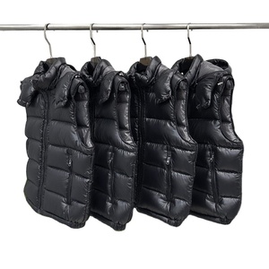 Warm Hooded Puffer Vest for Men Outdoor Sleeveless Jacket Lightweight Waistcoat <b>Padded</b> Winter Fashion Streetwear Outfit - Product Image 1