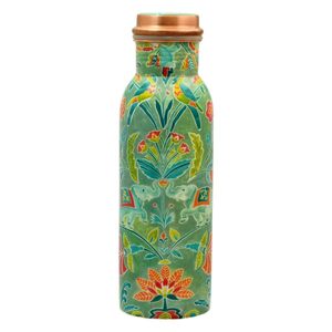 Bouteille d'eau isotherme en acier inoxydable à double paroi avec motif géométrique moderne pour la randonnée en plein air - Product Image 6
