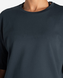 Camiseta Ligera de Alta Calidad para Mujer, Cuello Redondo, Talla Grande, Color Sólido, Corte Holgado, 100% Algodón Jersey, Manga Corta, para Todas las Temporadas - Product Image 4