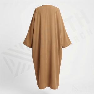 Abaya Recta Sólida para Mujer de Alta Demanda, Ropa Islámica Modesta, Tela Suave y Cómoda, Compradores Mayoristas, Color Personalizado de Fábrica - Product Image 2