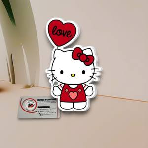 Outil d'extension de cils magnétique en acrylique en forme de cœur Hello Kitty pour la Saint-Valentin, réutilisable, carré, papillon, ovale, marque privée - Product Image 3
