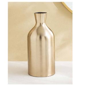 New Arrival Modern Aluminium Decorative <b>Vase</b> with Refined <b>Textured</b> Finish for Living Room Bedroom Shelves Tables Home Decoration - Product Image 5