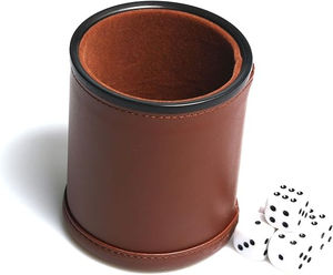 ถ้วยลูกเต๋าหนัง PU แท้ 100% เย็บหนา คุณภาพสูง ทนทาน รับทำโลโก้ สำหรับกีฬา บาร์ ปาร์ตี้ เกมกระดาน โปรโมชั่น - Product Image 4