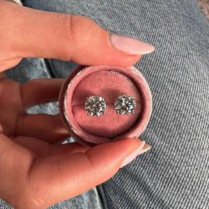 Pendientes de Plata de Ley 925 con Diamantes de Moissanita de Corte Redondo, Estilo Hip Hop, Joyería de Lujo para Hombre, Pendientes VVS - Product Image 3