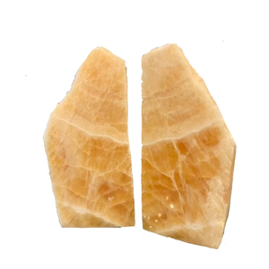 Matériaux de pierres précieuses de haute qualité, serre-livres en calcite miel, pierres naturelles brutes, minéraux, cristaux pour la décoration, vente en gros - Product Image 6