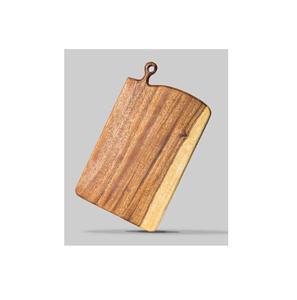 Plato Rectangular de Madera de Acacia con Diseño Floral, Hecho a Mano, Esmaltado y Pulido, Ecológico, Moderno - Product Image 4
