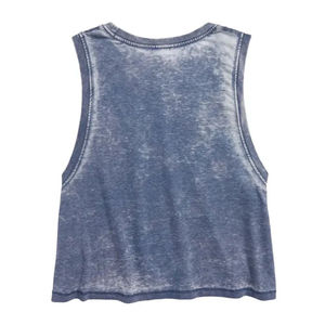 Débardeur court de yoga pour femme, sans bretelles, de haute qualité, écologique, délavé à l'acide, respirant, séchage rapide, idéal pour l'été et la gym - Product Image 5