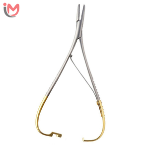 ที่จับเข็มผ่าตัดทางทันตกรรมคุณภาพสูง Mathieu Needle Holder ปลาย TC ขนาด 17 ซม. คีม Mathieu อุปกรณ์ผ่าตัดทางทันตกรรมจัดฟัน OEM - Product Image 1