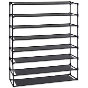 Scarpiera a 8 livelli smontabile in tessuto non tessuto impermeabile, montaggio semplice, salvaspazio, impilabile, organizer a torre - Product Image 2